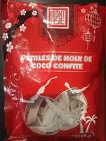 Mängden socker i Petales de noix de coco confites