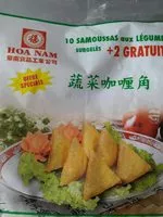 Mängden socker i Samoussas aux légumes