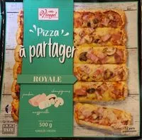 Mängden socker i Pizza à partager ROYALE