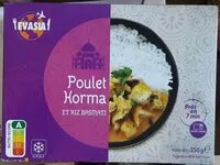 Mängden socker i Poulet Korma et riz Basmati