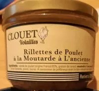 Mängden socker i Rillettes de poulet à la moutarde à l'ancienne