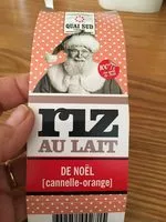 Mängden socker i Riz au lait de noël canelle orabge