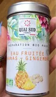 Mängden socker i Eau fruitée ananas - gingembre