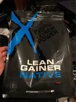Mängden socker i Lean gainer Native