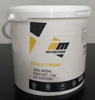 Mängden socker i BCAA 4:1:1 Vegan en poudre Neutre