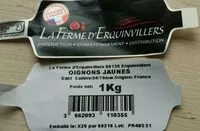 Mängden socker i Oignons jaunes 1