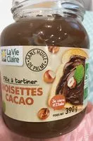 Mängden socker i Pâte à tartiner noisettes cacao