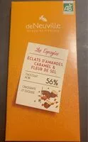 Mängden socker i Chocolat noir eclat d’amande caramel