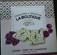 Mängden socker i Chocolat Blanc Cassis - Marc de Bourgogne