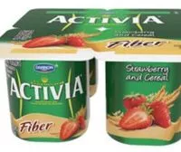 Mängden socker i Activia Strawberry & Pineapple Fiber Yogurt