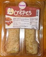Mängden socker i 2 crêpes crème de marrons