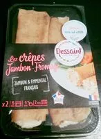 Mängden socker i Crêpes jambon fromage