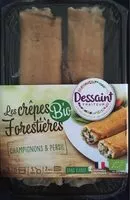 Mängden socker i Les crepes forestieres bio