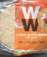 Mängden socker i Crêpes gourmandes au blé complet