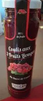 Mängden socker i Coulis aux 3 fruits rouges