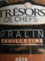 Mängden socker i Pralin feuilletine