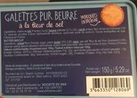 Mängden socker i Galettes pur beurre a la fleur de sel