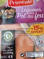 Mängden socker i Légumes pr pot au feu