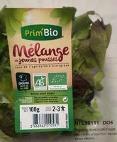 Mängden socker i Mélange de jeunes pousses