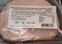 Mängden socker i Blanc de dinde cuit
