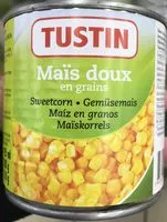 Mängden socker i Maïs doux en grains