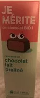 Mängden socker i JE MÉRITE ce chocolat BIO !
