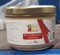 Mängden socker i Bloc de foie gras de canard