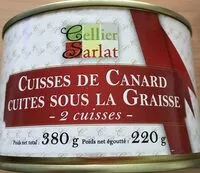 Mängden socker i Cuisses de Canard cuites sous la graisse
