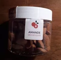 Mängden socker i Amandes décortiquées
