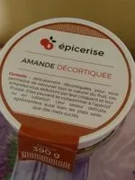 Mängden socker i Amandes décortiquées