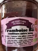 Mängden socker i Confiture framboise bio