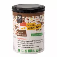 Mängden socker i Muesli croustillant cacao-noisette Kokoji