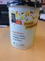 Mängden socker i Muesli croustillant sarrasin datte amande citron gingembre