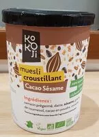 Mängden socker i Muesli croustillant, cacao sésame de kokoji