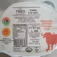 Mängden socker i Mozzarella di Bufala Campana DOP