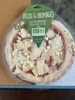 Mängden socker i Pizza 4 fromages bio