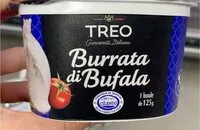 Mängden socker i Burrata di bufala