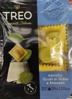 Mängden socker i Raviolis ricotta di bufala