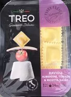 Mängden socker i Ravioli aubergine, tomate et ricotta salée