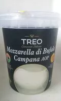 Mängden socker i Mozzarella di bufala campana AOP