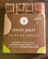 Mängden socker i Pâtes de fruits