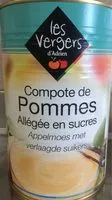 Mängden socker i Compote de pommes allégée en sucres