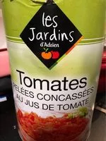 Mängden socker i Tomates pelées concassées au jus de tomate