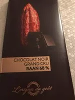 Mängden socker i Chocolat noir grand cru Raan 68%