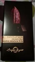 Mängden socker i Chocolat noir grand cru Nueva Segovia 70%