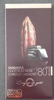 Mängden socker i OUGANDA CHOCOLAT NOIR CORSÉ ET CACAOTÉ