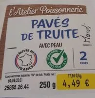 Mängden socker i Pavés de Truite avec peau