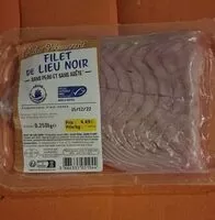 Mängden socker i filet de lieu noir sans peau et sans arête