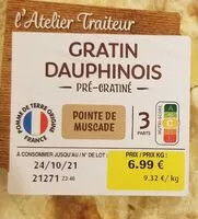 Mängden socker i Gratin dauphinois