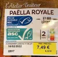 Mängden socker i Paella royale